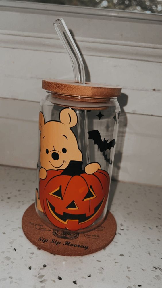 Winnie The Pooh Glass Cup