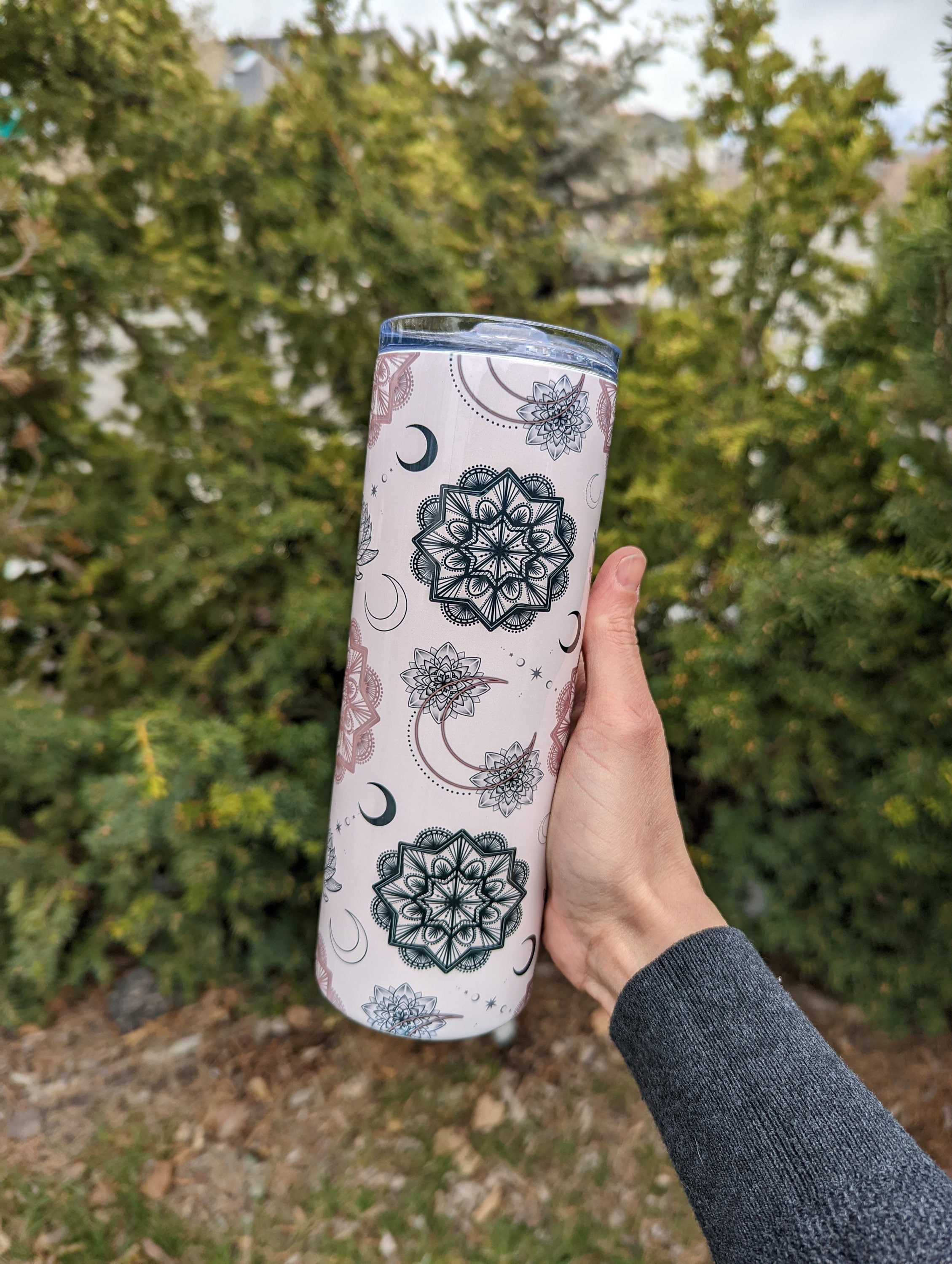 Mandala Moon Tumbler | Mandala Cup