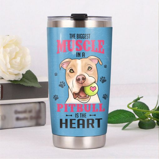 Pitbull Dog Steel Tumbler