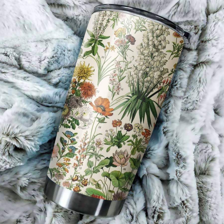 [Tumbler] Love Tropical Flowers Stainless Steel-980