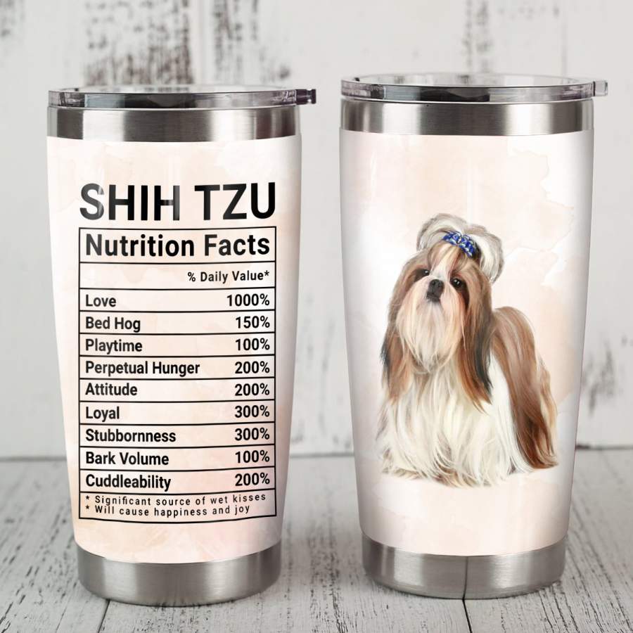 Shih Tzu Dog Steel Tumbler JR2109 87O34