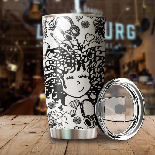 Black Girls Beautiful Hair  Stainless Steel Insulated Tumbler Cups, Gifts To Grandpa, Gifts For Friends Birthday, Gifts For Grandma