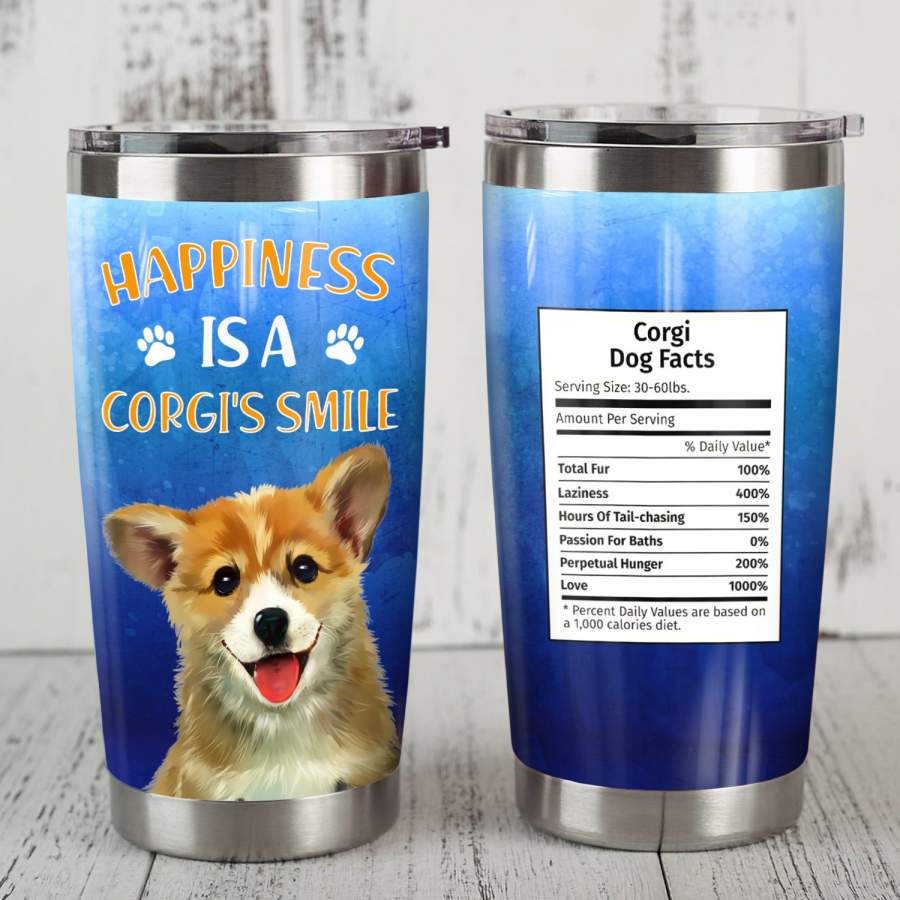 Corgi Dog Steel Tumbler MR1302 68O42