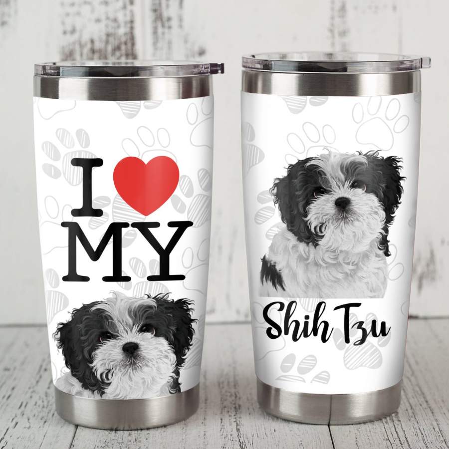 Shih Tzu Dog Steel Tumbler JR2108 81O34