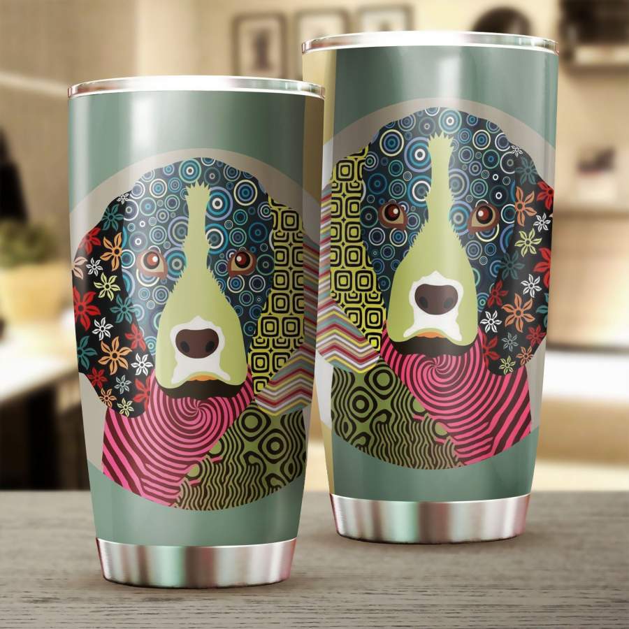 Beagle Dog Art Stainless Steel Tumbler