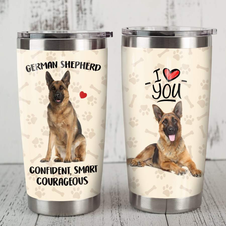 German Shepherd Dog Steel Tumbler JR2106 81O34