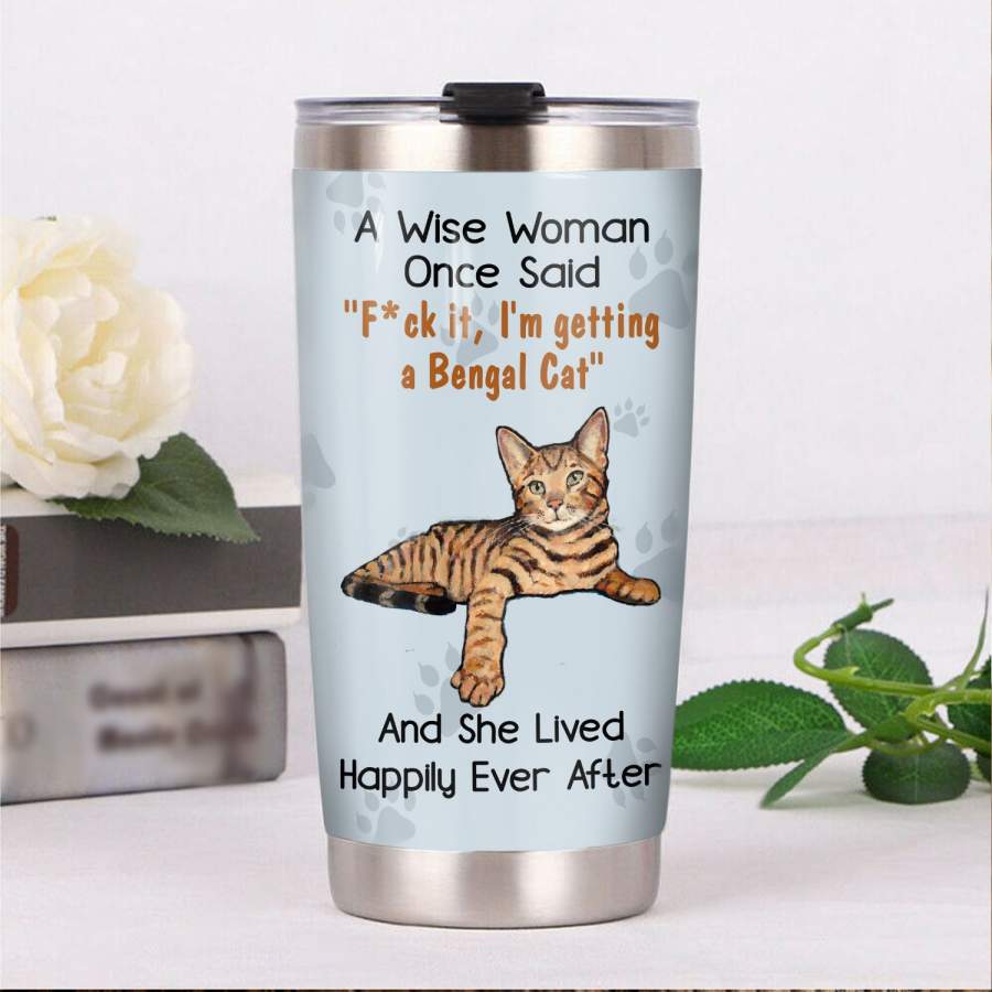 Bengal Cat Steel Tumbler MR1805 69O56