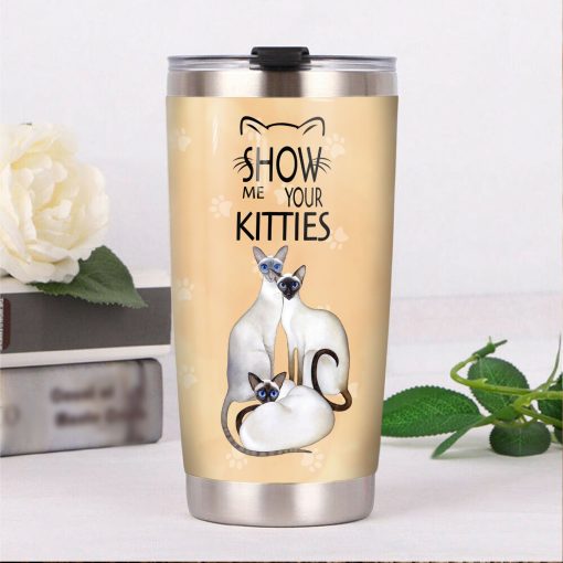 Siamese Cat Steel Tumbler, Father’S Day Gifts, Birthday Gifts For Dad, Gift For Mother, Gift For Grandparent, Gift Ideas For Dad, 60Th Birthday Ideas