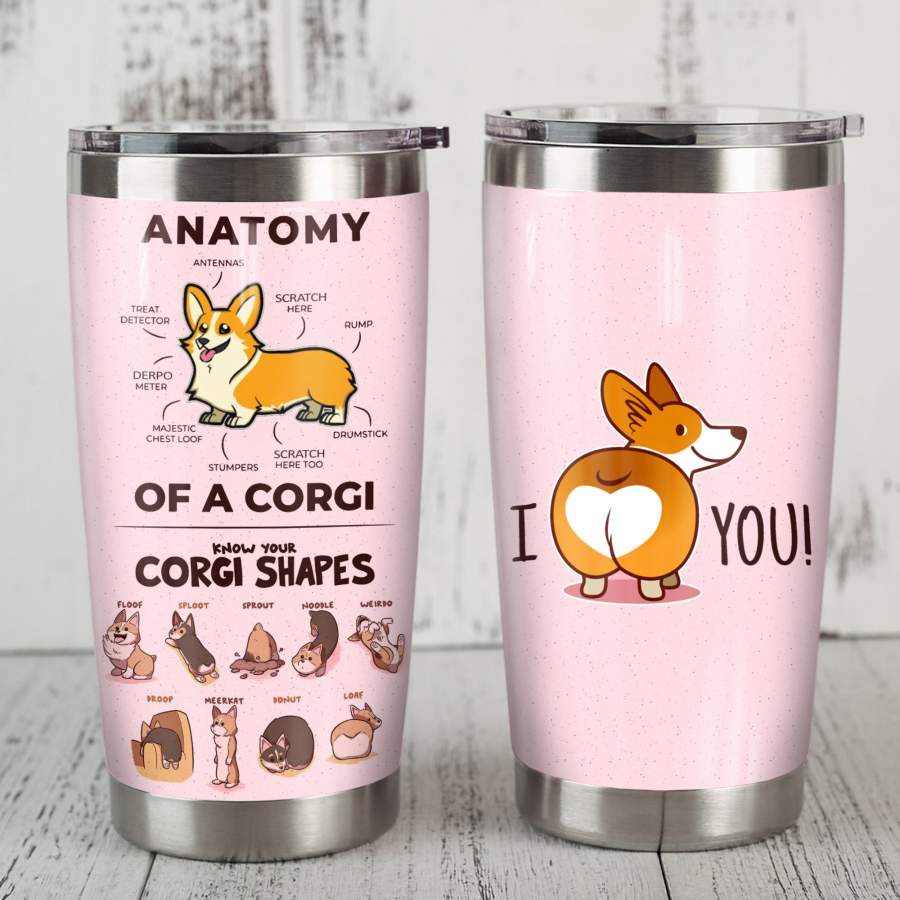 Corgi Dog Steel Tumbler JR1604 87O60