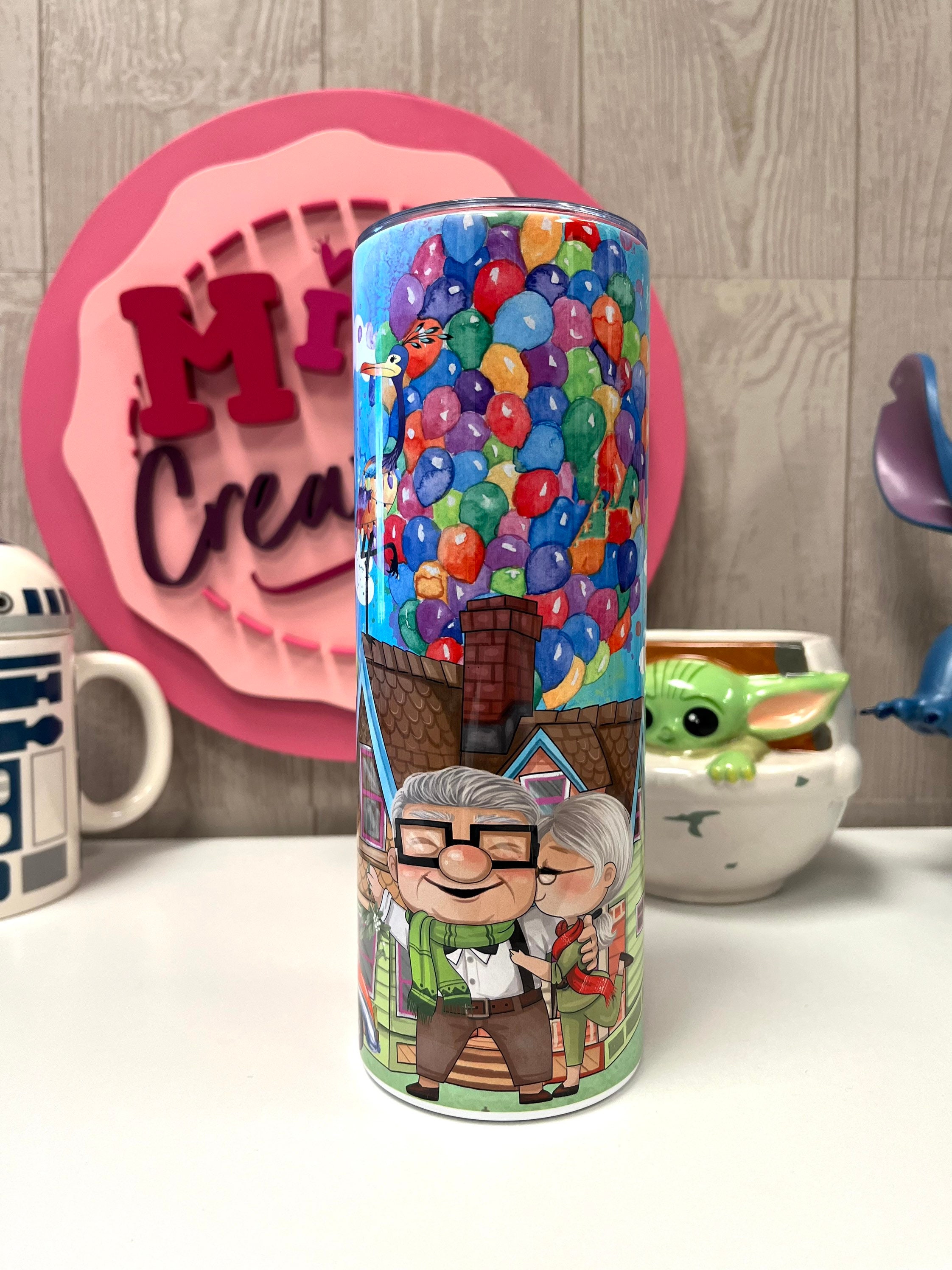 Up inspired custom tumbler, Disney Up movie tumbler, Up tumbler