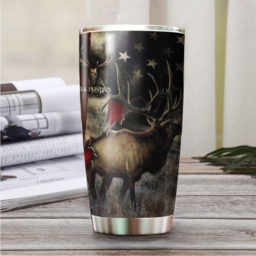 Elk Hunting Camo Stainless Steel Tumbler, Dad Day Gifts, Unique Mother Day Gifts, Gift Ideas For Mom, New Dad Gifts, Gift For Wife