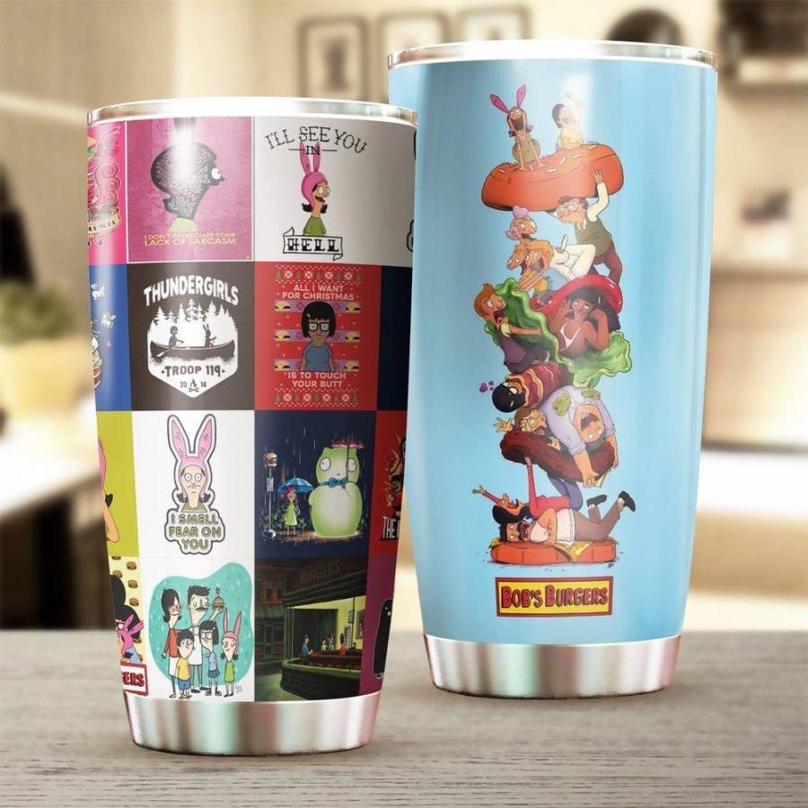 Bob’s Burgers Stainless Steel Tumbler 20 Oz, Bob’s Burgers Stainless Steel Mug Cartoon