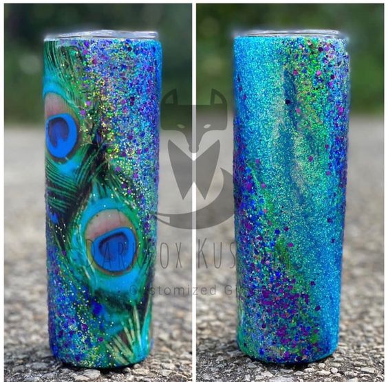 Peacock feather Tumbler