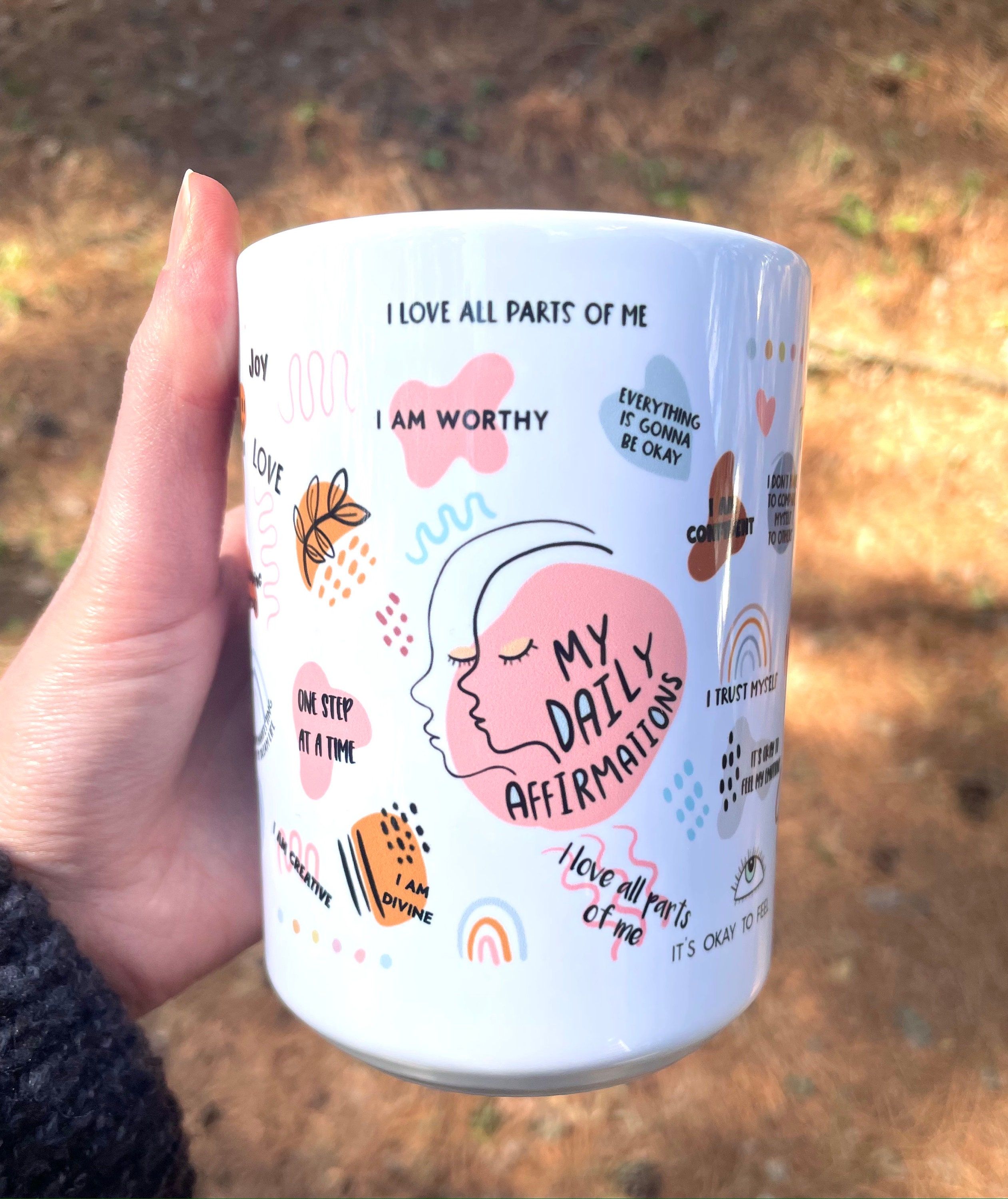 Daily Affirmations Mug, Inspirational Mug