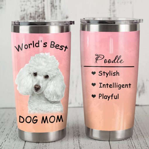 Poodle Dog Steel Tumbler, Birthday Gift Ideas, Birthday Gift For Girlfriend, Gift For Mother, Mom Christmas Gifts, Best Gifts For Dad