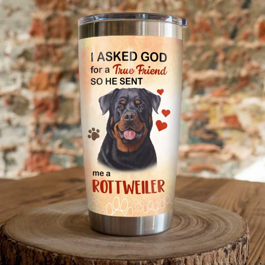 Rottweiler Dog Steel Tumbler MR1101 71O59