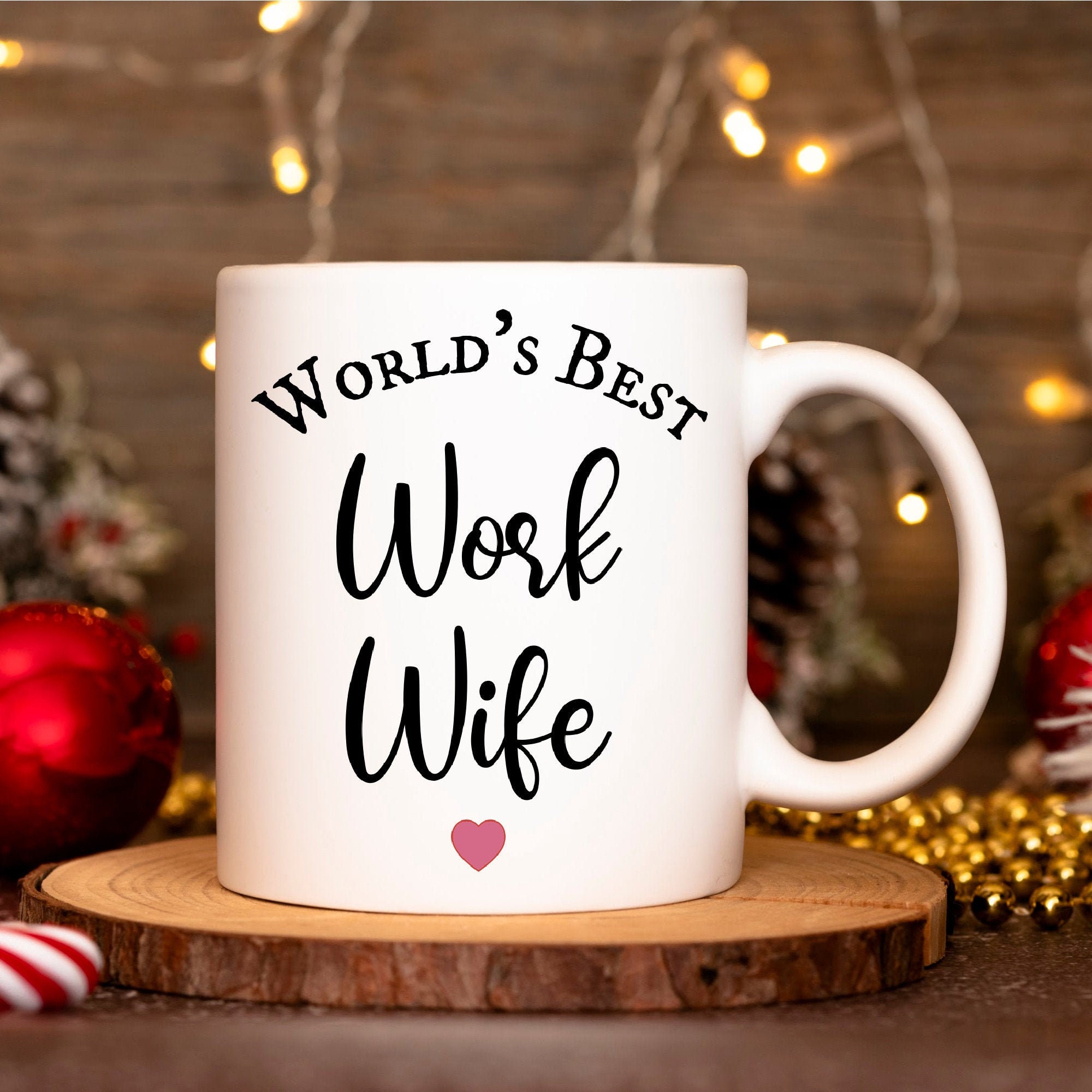 Work Wife Gifts, Gift for Coworkers, Work Wife Mug, Work Wife Leaving Gifts, World’s Greatest Work Wife, Personalized Work Wife Gifts