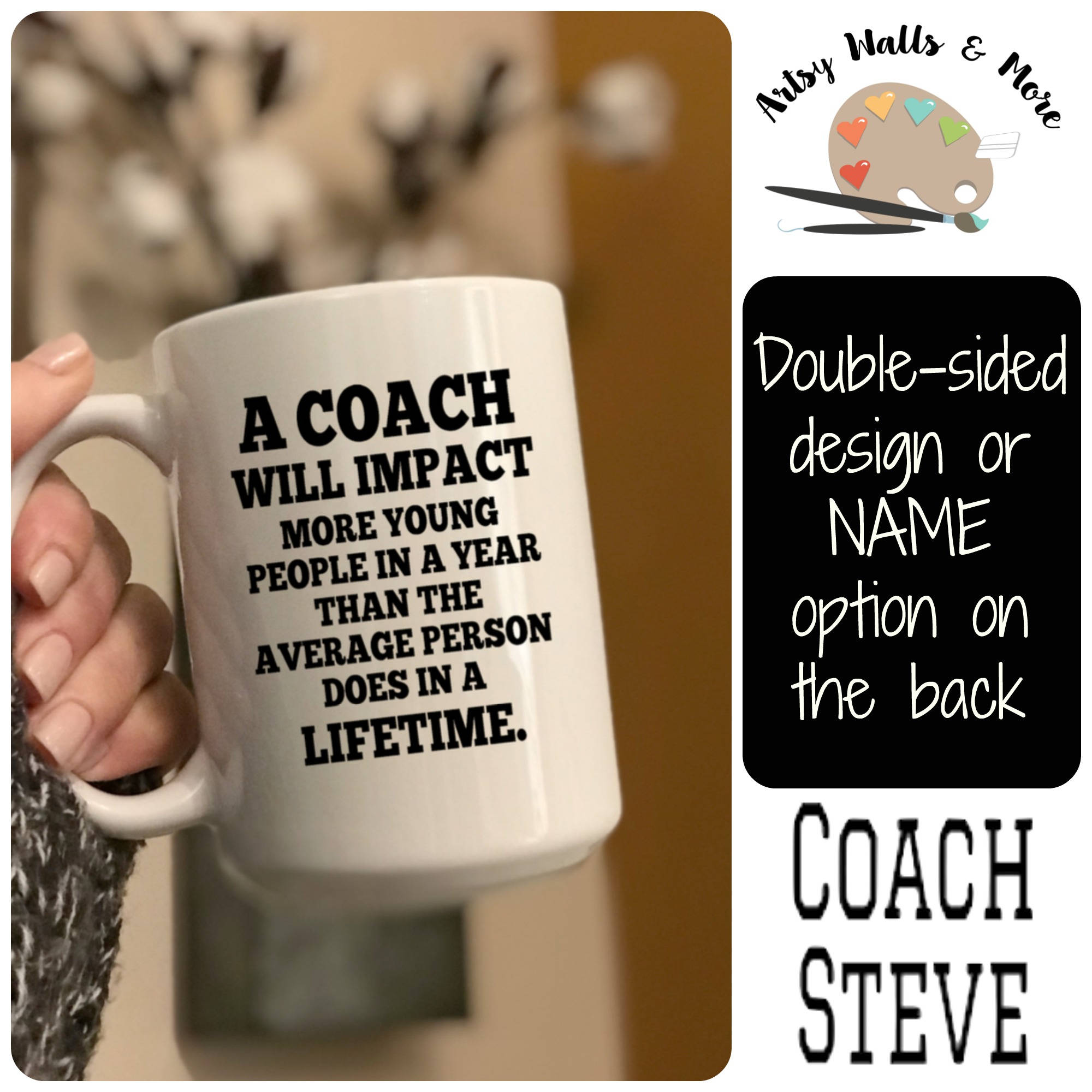 Coach gift, Coach quote coffee mug, Coach coffee cup, coach appreciation, awards night gift, Coach end of season gift