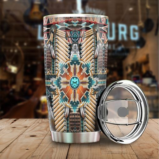 Native American 20Oz Stainless Steel Tumbler, Gift Ideas For Dad, Birthday Gifts For Mom, Gift For Friend, Mother’S Day Gifts, Gifts For Dad