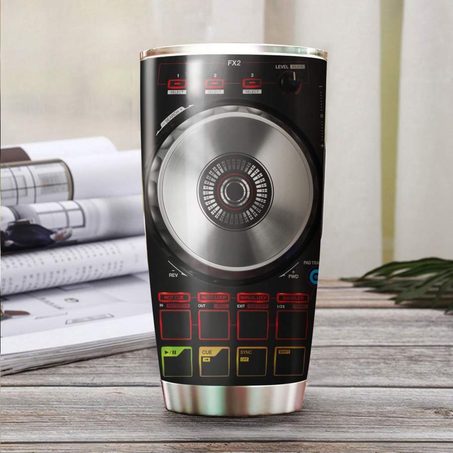 Disc Jockey Controller Stainless Steel Tumbler