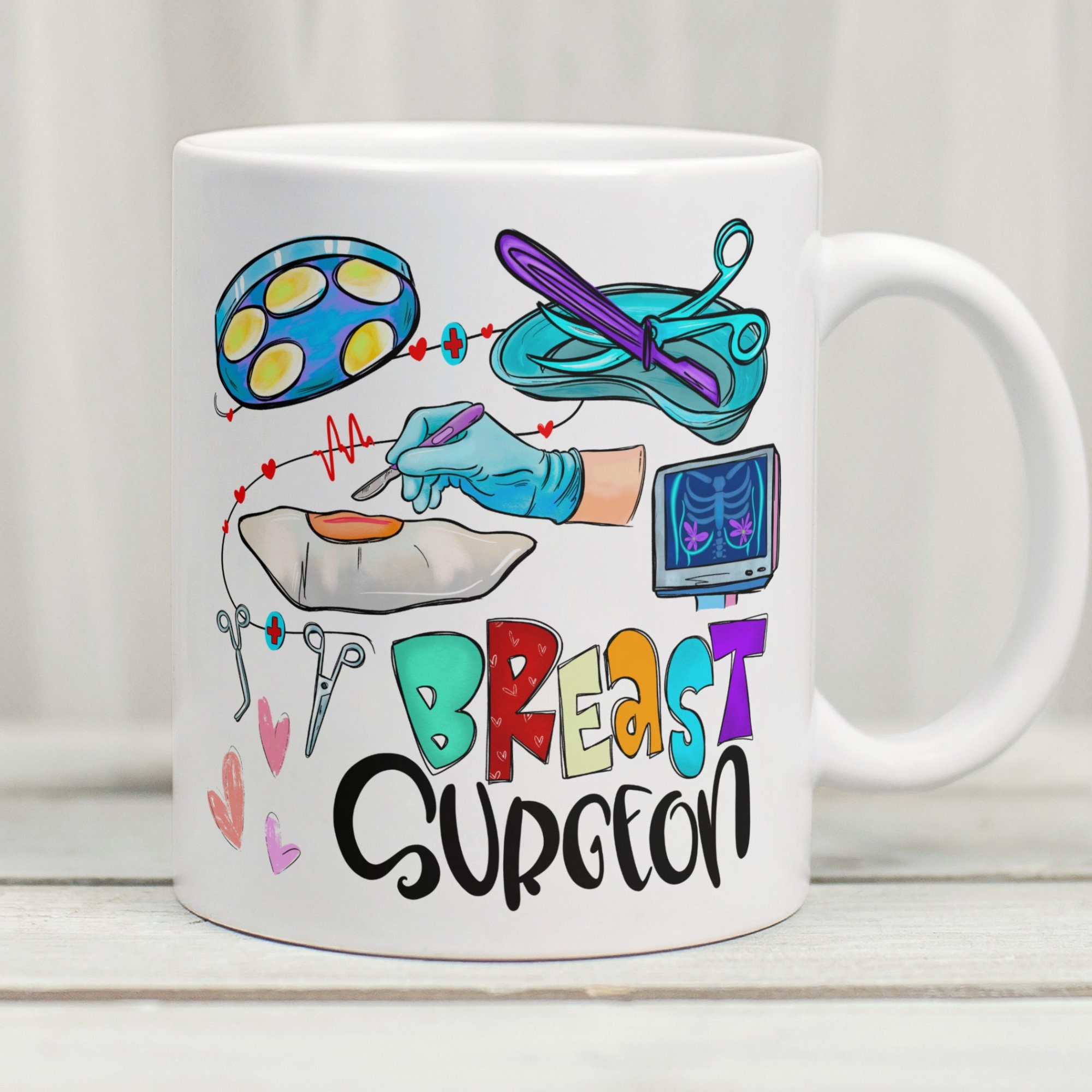 Breast Surgeon Mug, Breast Surgeon Gift, Plastic Surgeon Gift, Gift For Surgeon, Surgery Gift