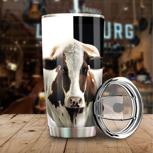 Love Dairy Cow Stainless Steel Tumbler, Gifts To Grandpa, First Fathers Day Gift, Gift For Sister, Best Gifts For Dad, 60Th Birthday Ideas