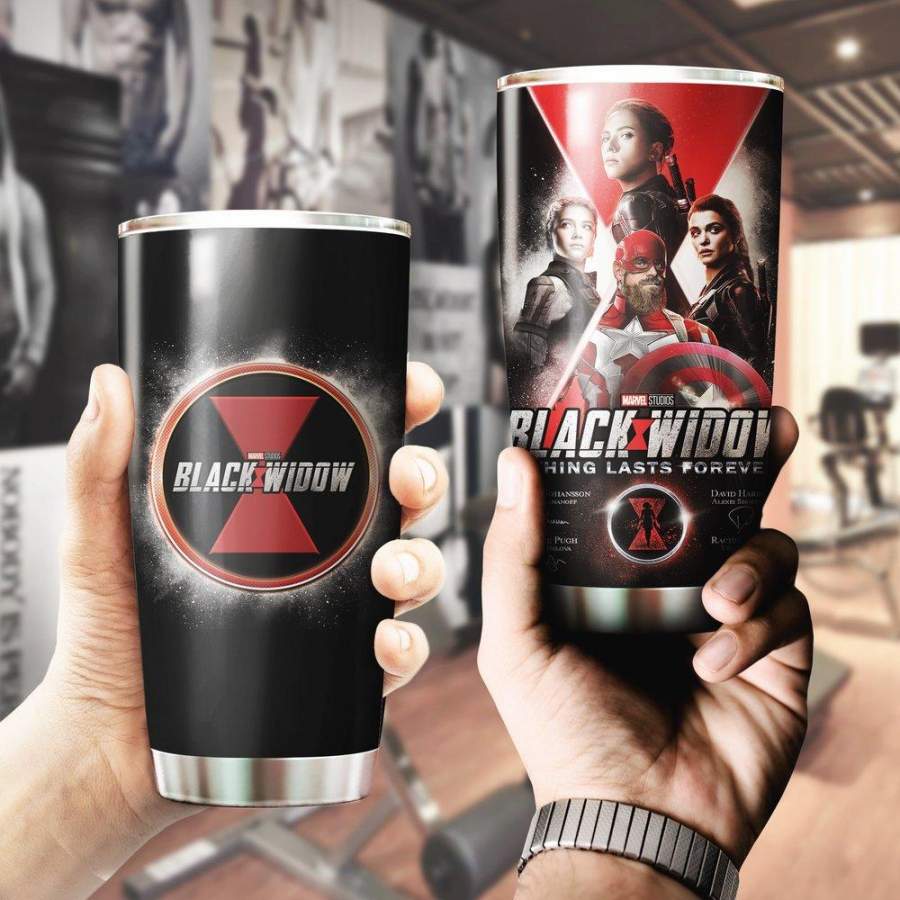 Black Widow Stainless Steel Tumbler Nothing Lasts Forever Steel Tumbler 20 Oz