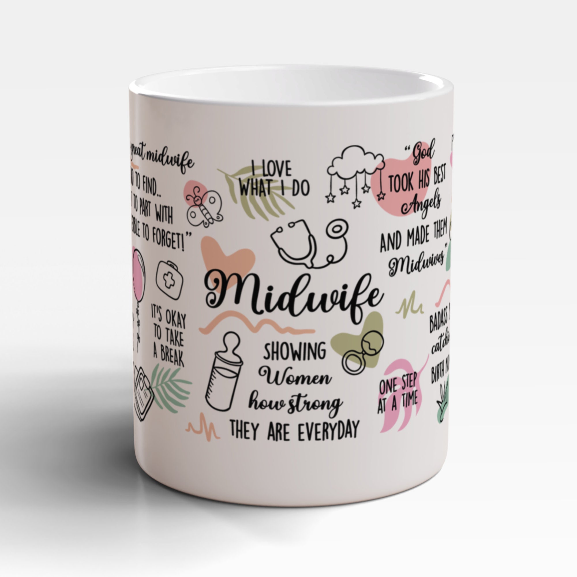 Midwife Mug, Midwife NHS Gift, Newly Qualified Midwife, Gift For A Midwife