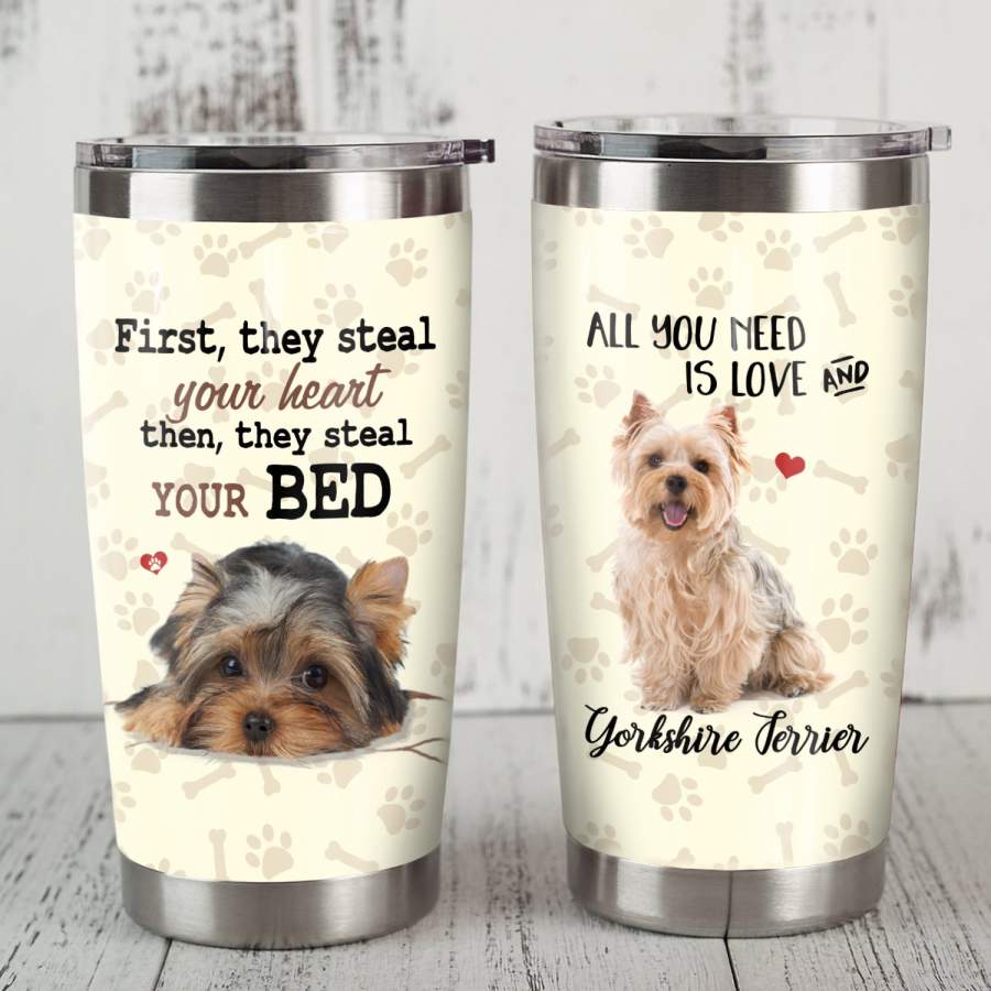 Yorkshire Terrier Dog Steel Tumbler JR2205 87O34