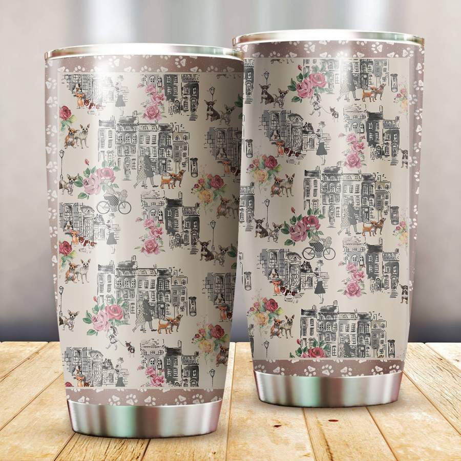 Chihuahua Stainless Steel Insulated Tumbler Cups