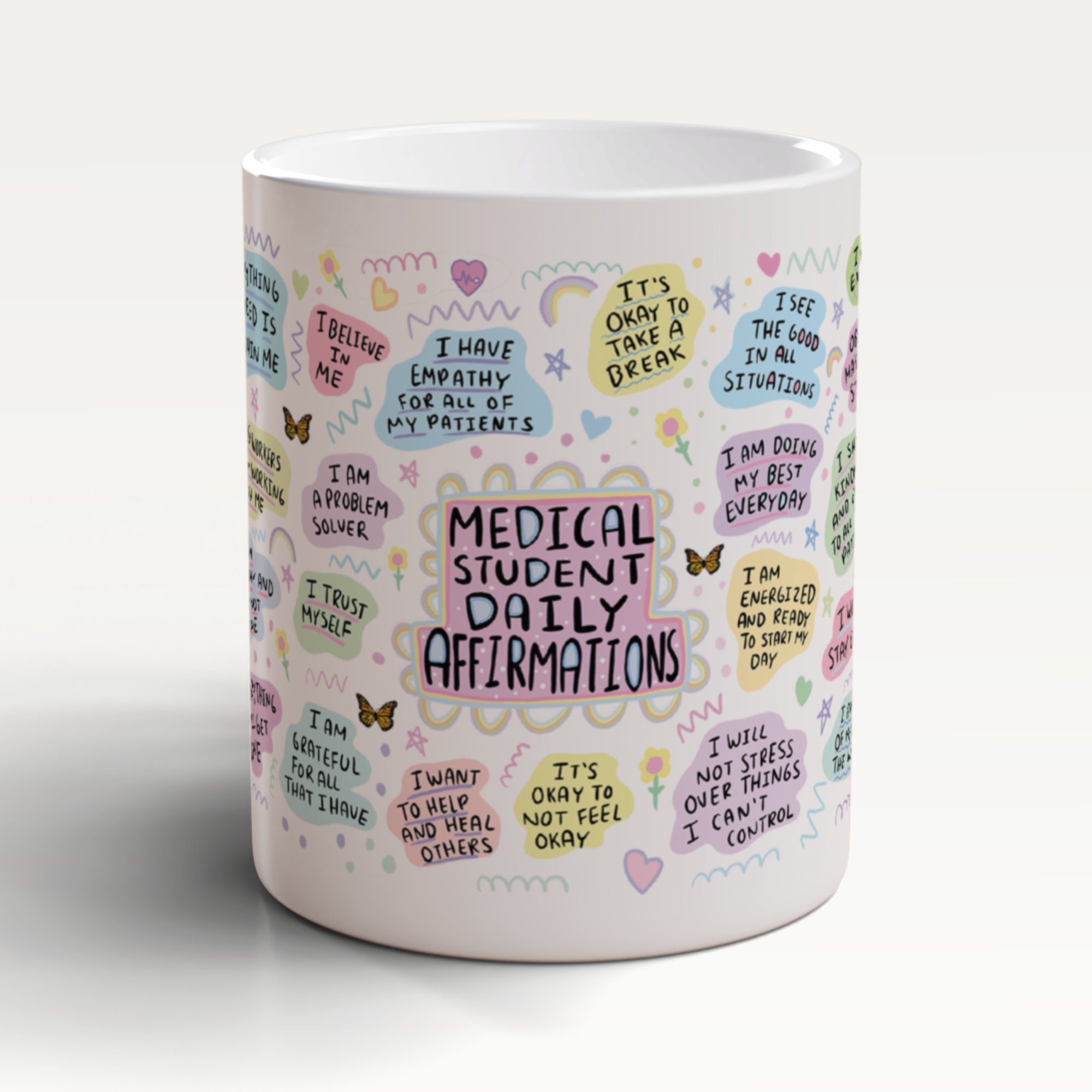 Medical Student Daily Affirmations Mug, Medical Student Mugs, Medical Student Gift, Medical School, Pharmacy Student