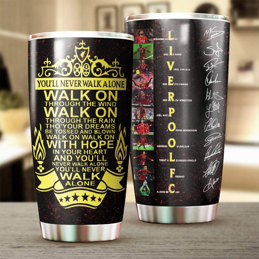 [Stainless Steel Tumbler] ENG105 Liverpool Stainless Steel Tumbler LFC Lyrics Mixed Members Stainless Steel Mug Father’s Day gifts, Mother’s Day gift