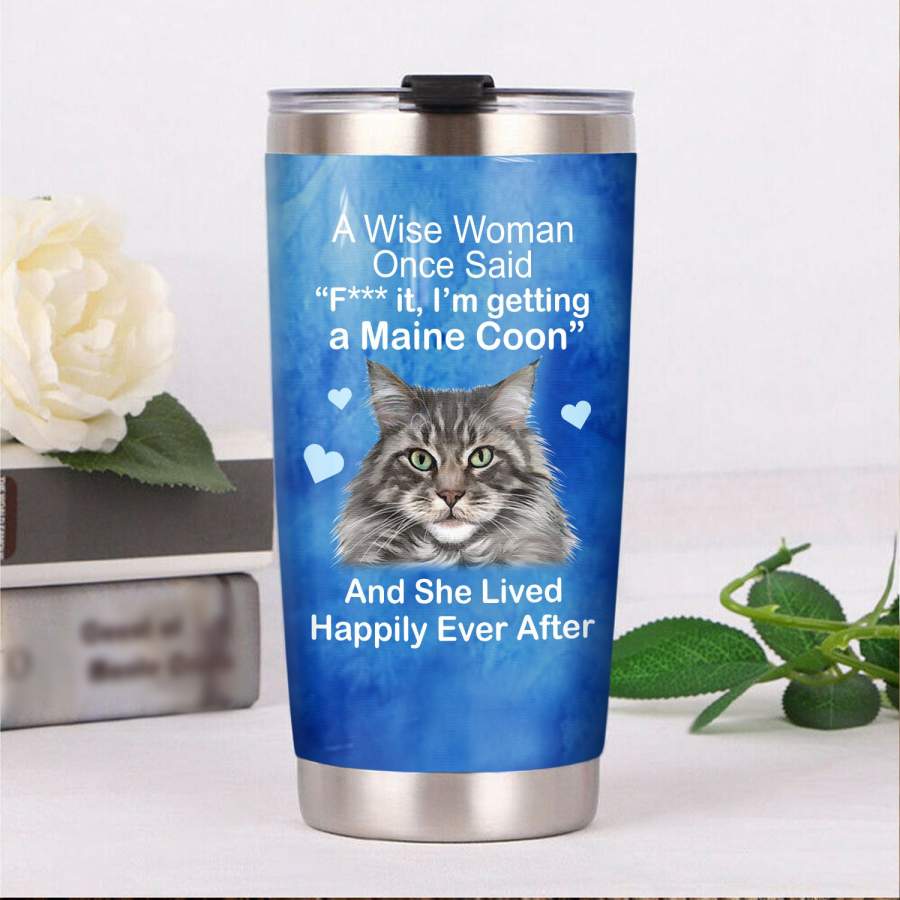 Maine Coon Cat Steel Tumbler MR1704 68O59