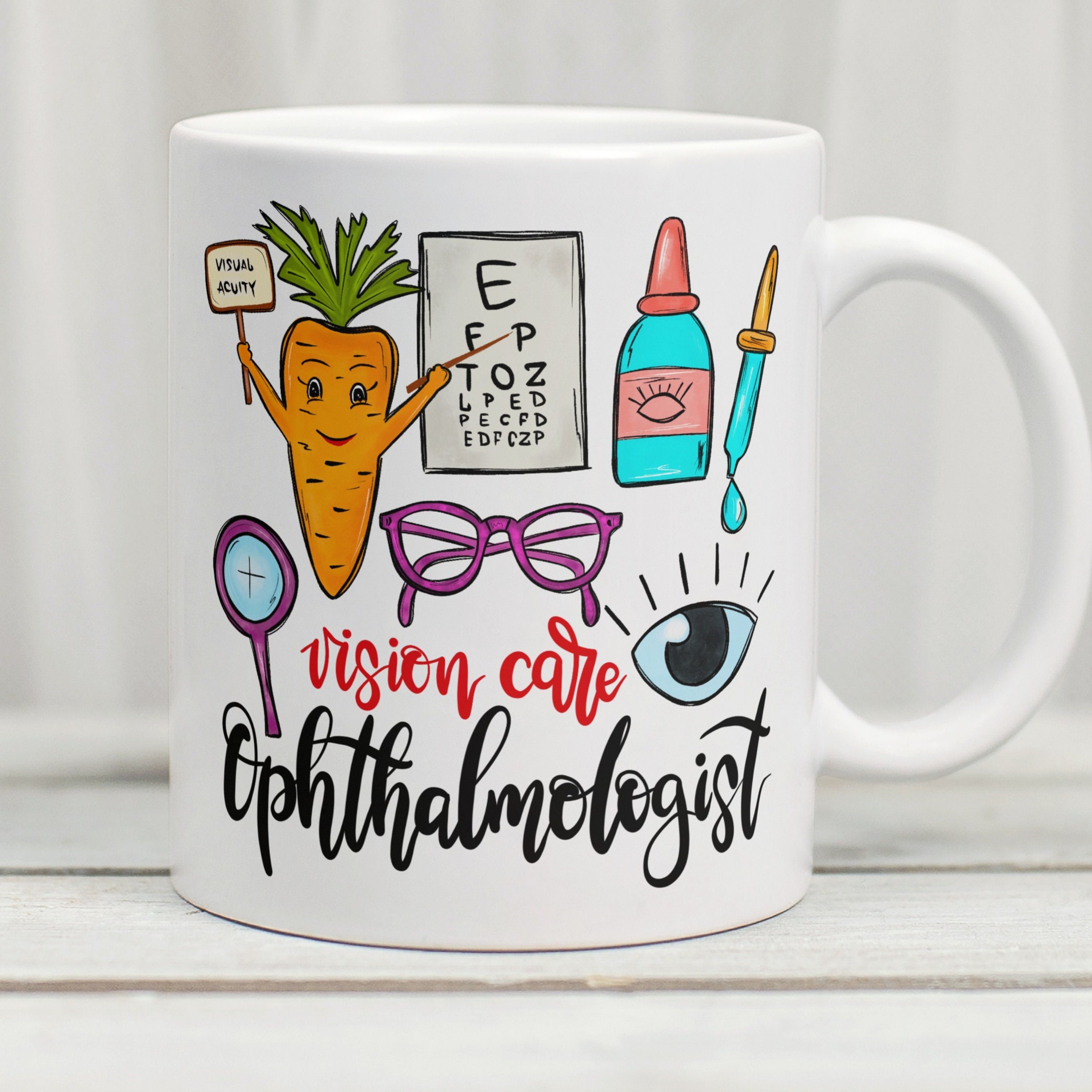 Ophthalmologist Mug, Ophthalmologist Gift, Optician Mug, Ophthalmology Mug, Optician Gift, Eye Doctor Mug