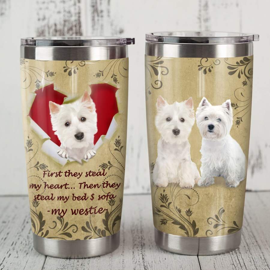 Westie Dog Steel Tumbler MR1108 69O51