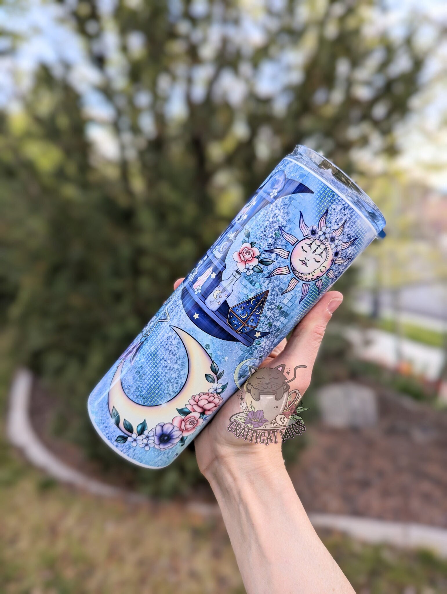 Celestial Tumbler | Witchy Tumbler | Moon Cup