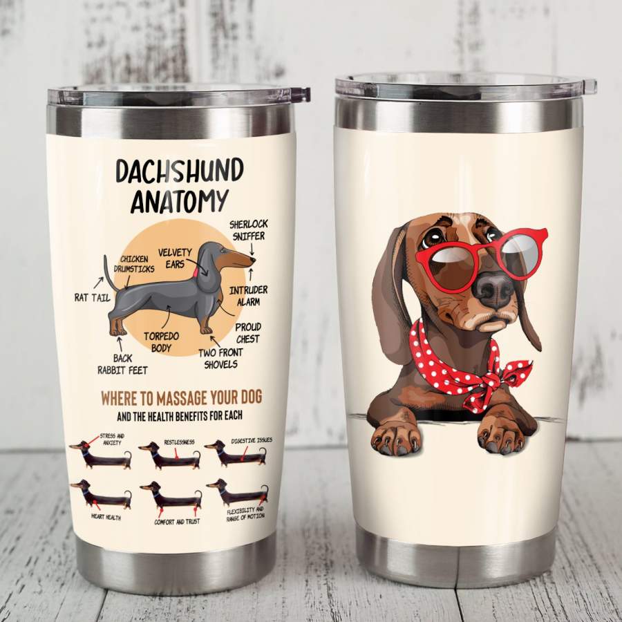 Dachshund Dog Steel Tumbler JR1604 87O34