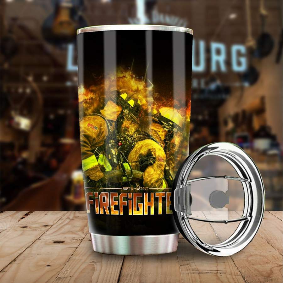 [Tumbler] Firefighter – First In Last Out Stainless Steel-1085