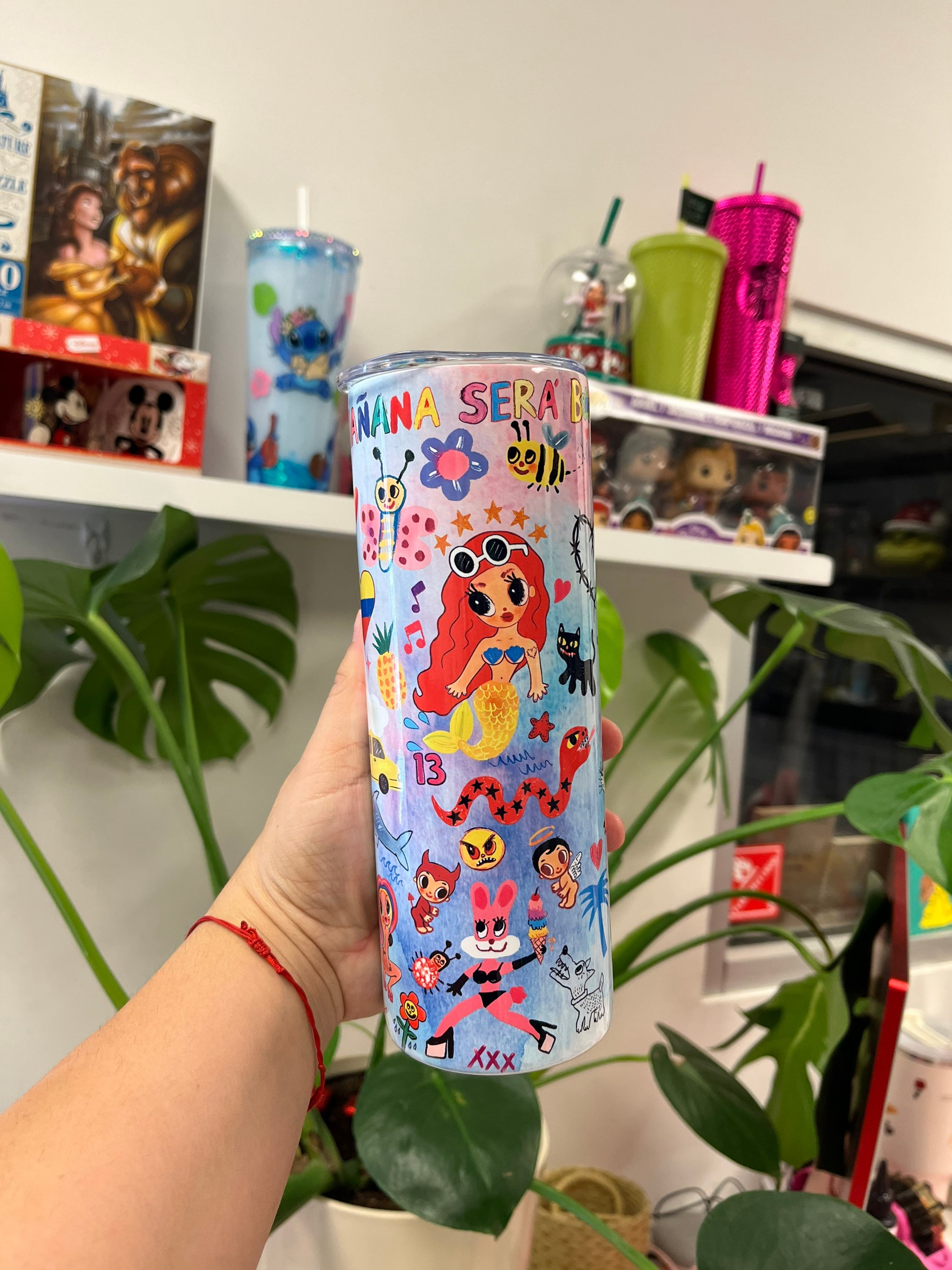 Mañana será Bonito tumbler, Karol G custom tumbler, Custom Tumbler