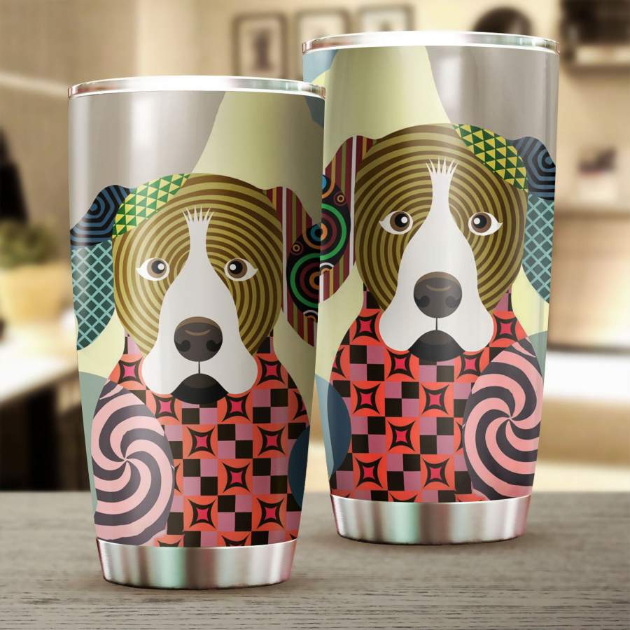 Rottweiler Dog Art Stainless Steel Tumbler