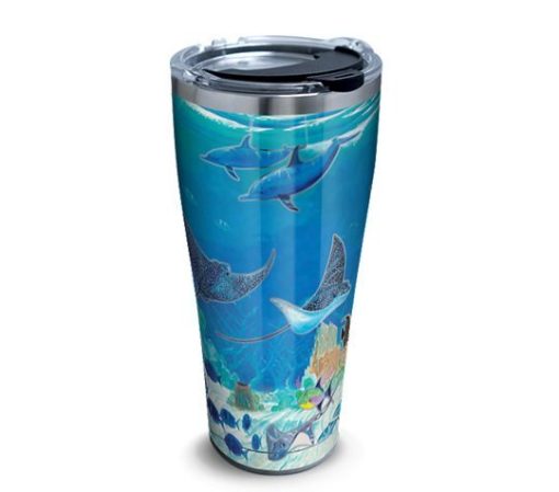 Ocean Scene Cl15100097Mdt 16Oz 20Oz Travel Mug Vacuum Sealed Tumblers