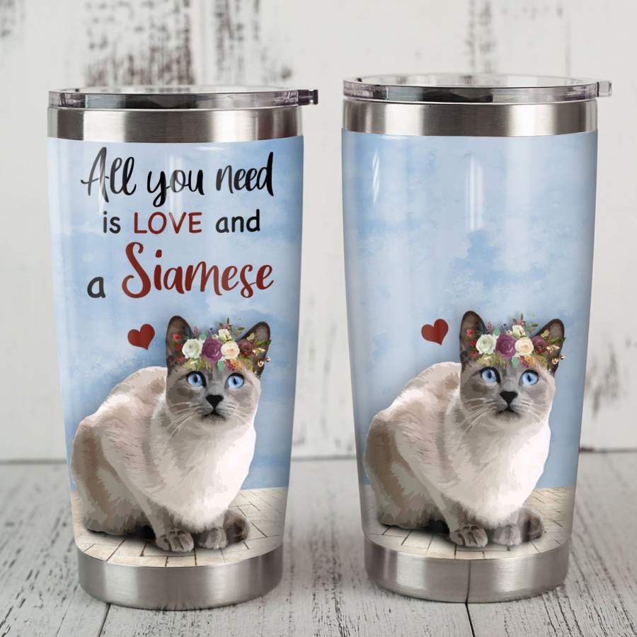 Siamese Cat Steel Tumbler MR1702 68O49