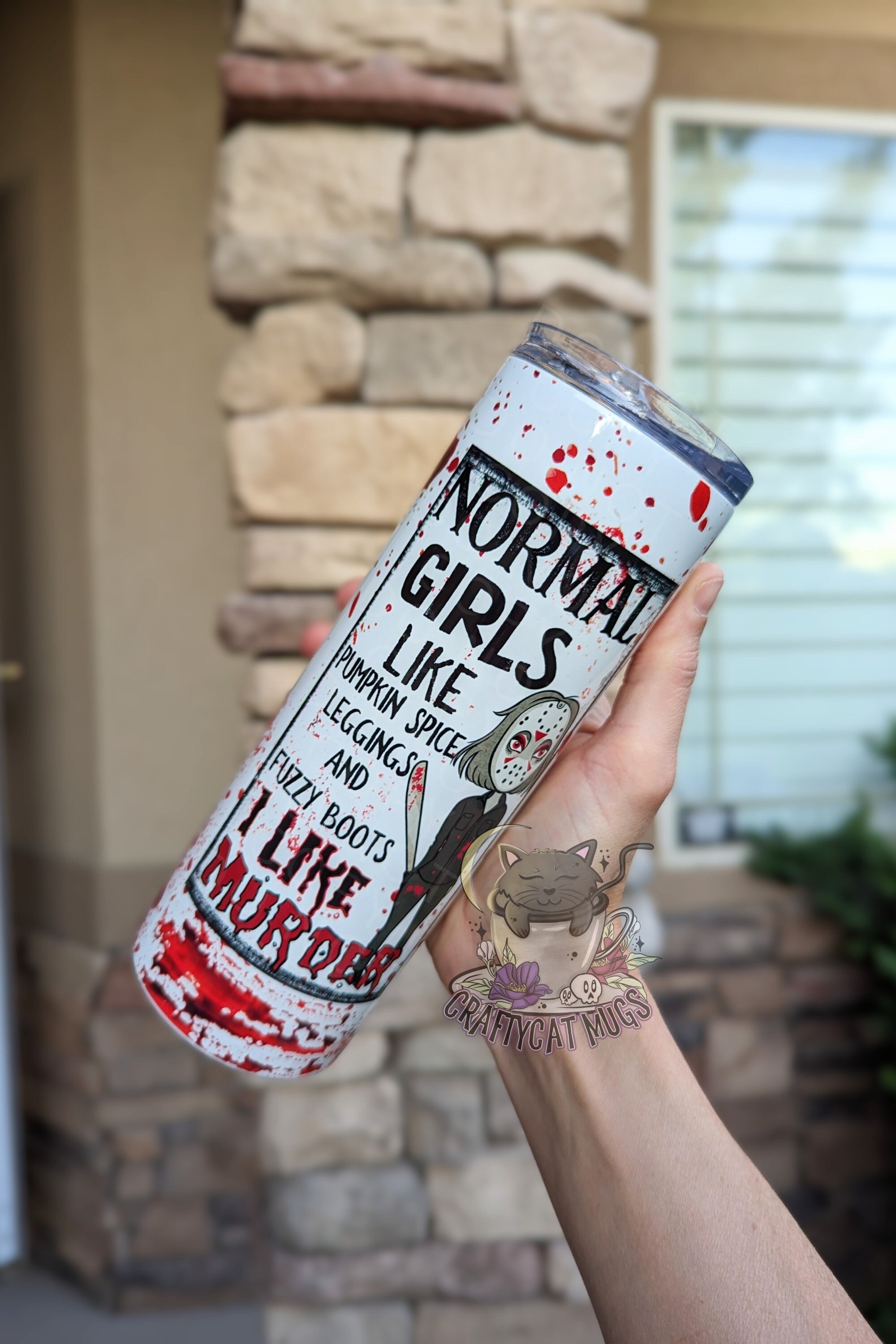 Bloody Tumbler | Halloween Cup | True Crime Tumbler | Fall Cup