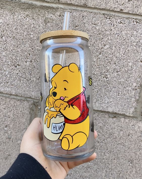 Personalized Winnie the Pooh Cup, Winnie the Pooh, Winnie the Pooh Tumbler, Pooh Bear Gifts, Gifts for Her, Baby Shower, Iced Coffee Cup