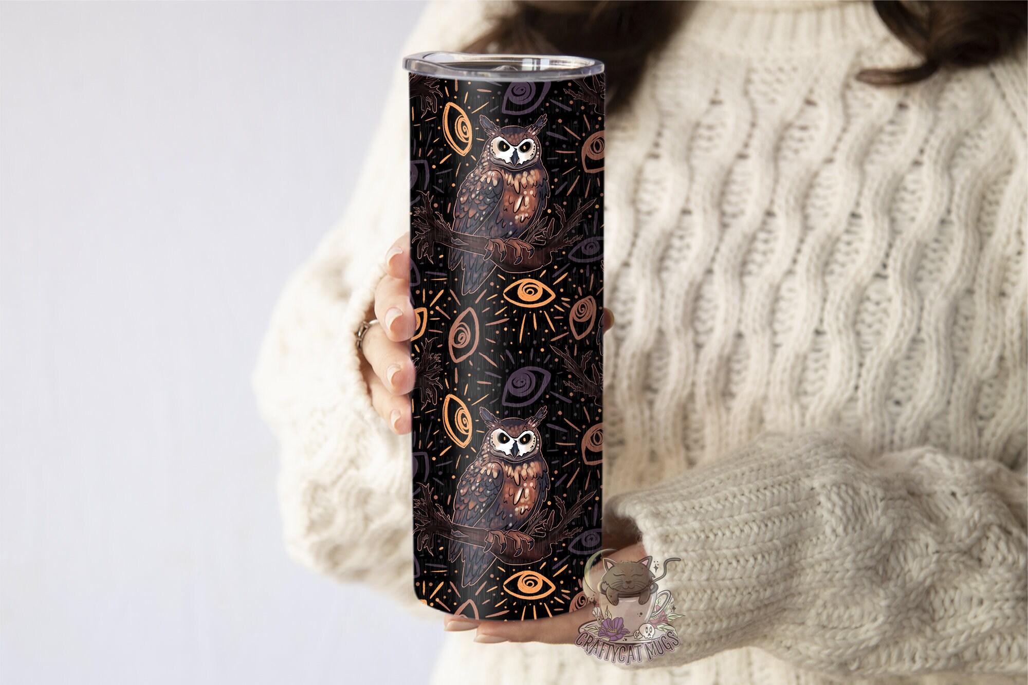 Owl Tumbler | Cottagecore Cup | Owl Mug | Cottagecore Owl Cup | Witchy Tumbler