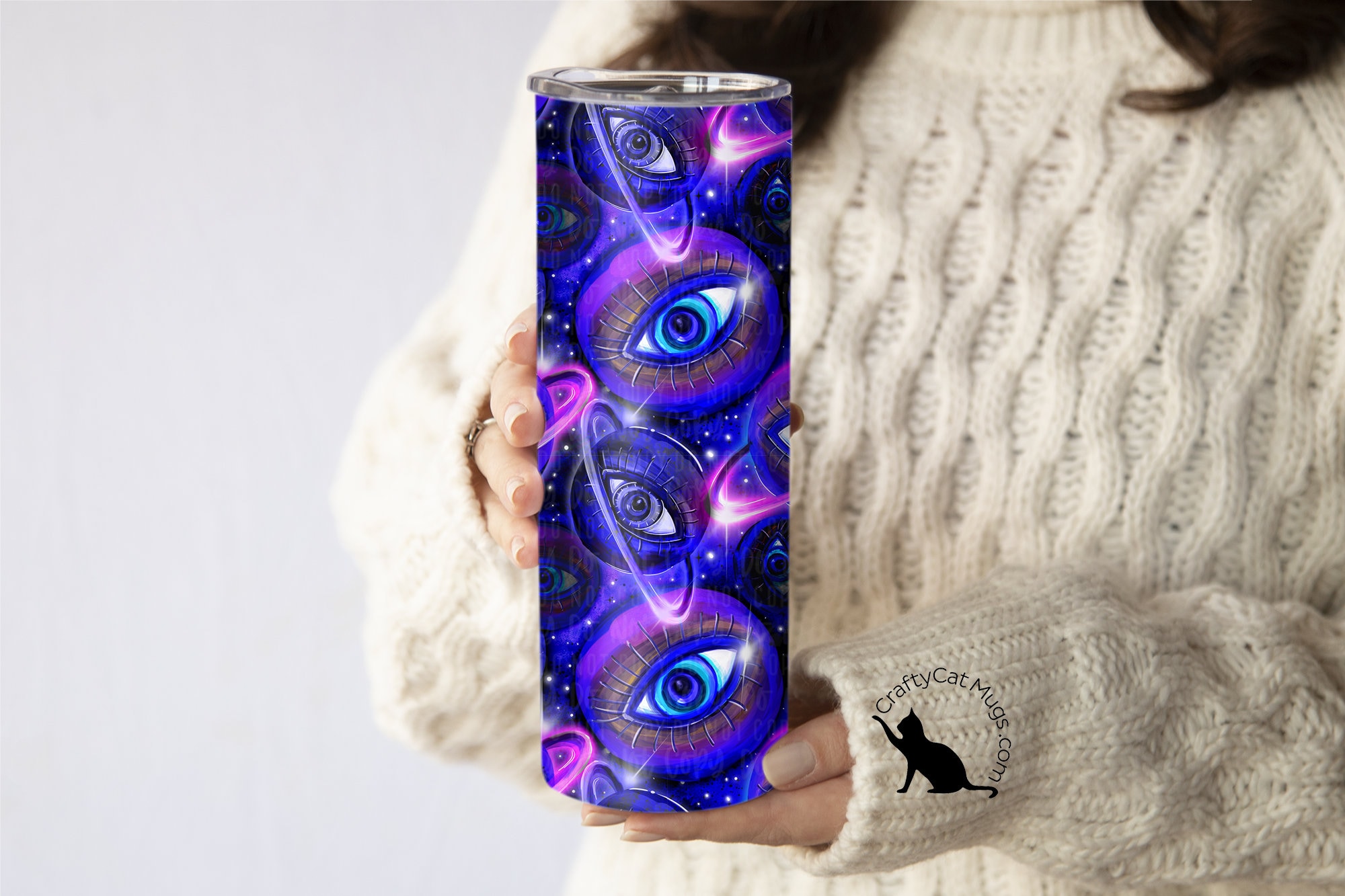 Space Evil Eye Tumbler | Witchy Tumbler | Witchy Gifts