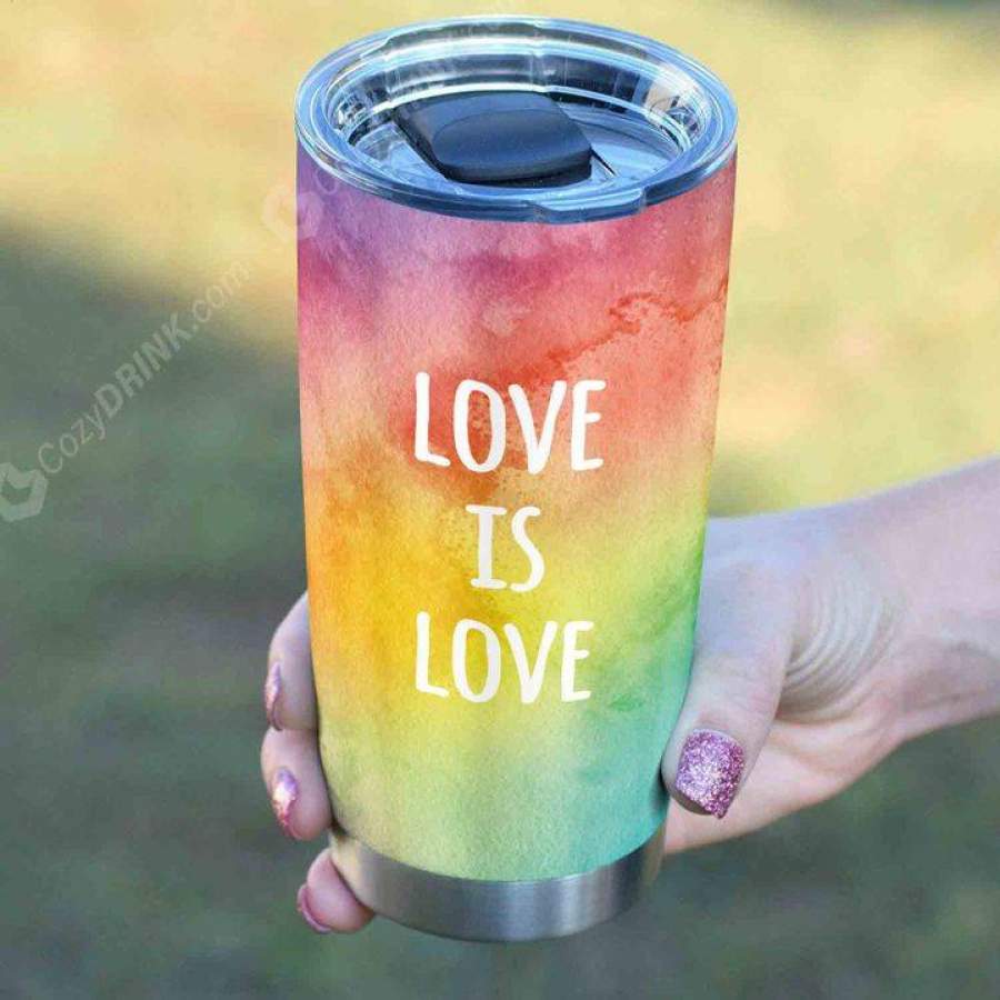 Love Is Love Stainless Steel Tumbler V17L9