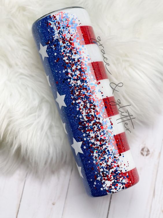 Patriotic Tumbler, Usa Tumbler, American Flag Tumbler