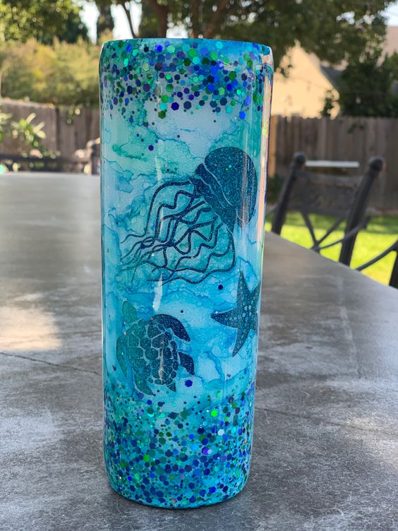 Under The Sea Epoxy Tumbler