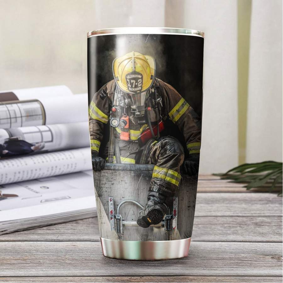 Love Firefighter Stainless Steel Tumbler